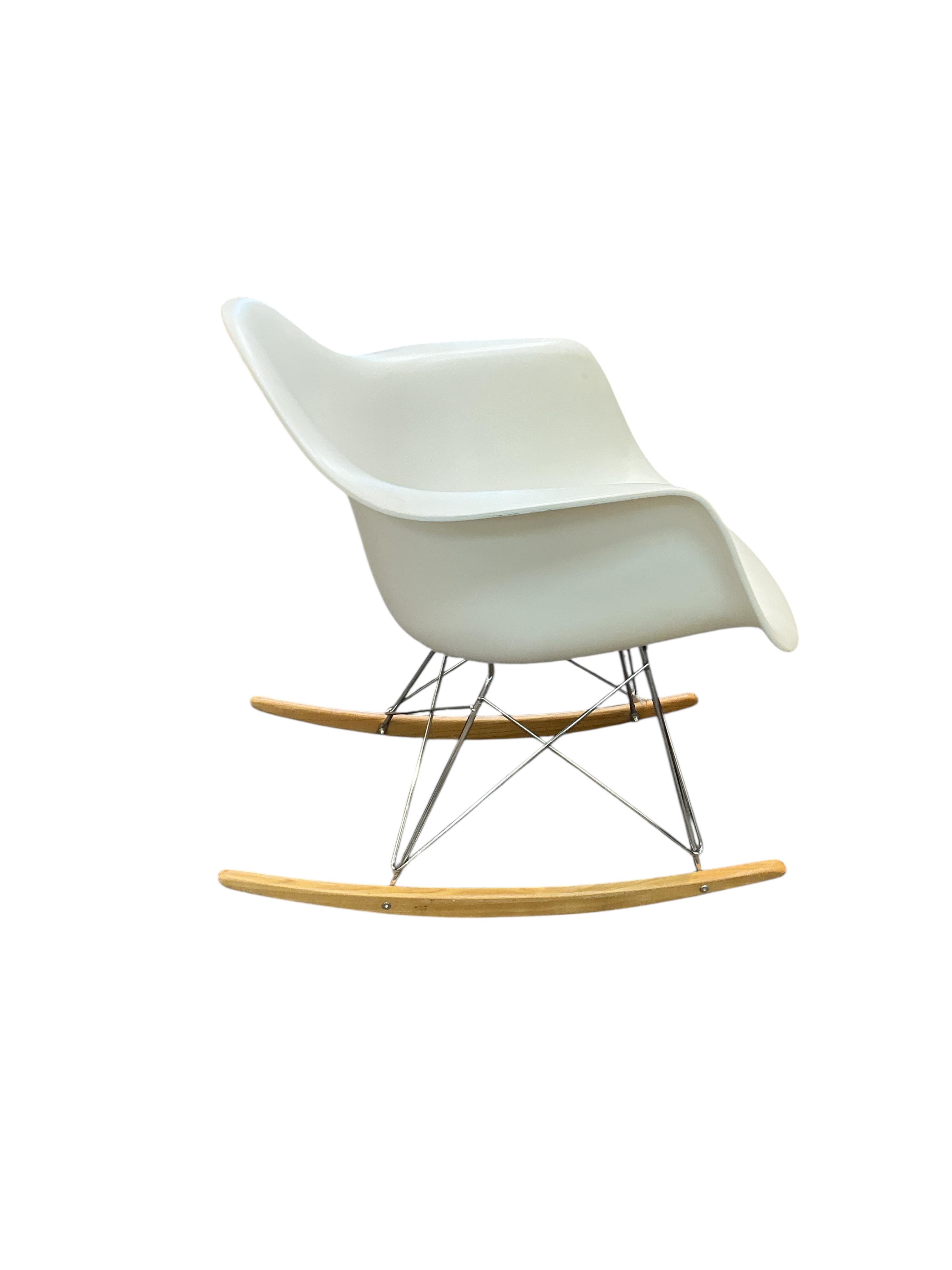 A Charles Eames style rocking chair
